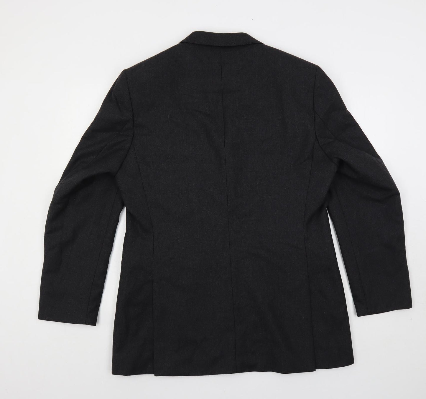 Burton Mens Grey Viscose Jacket Suit Jacket Size 40 Regular