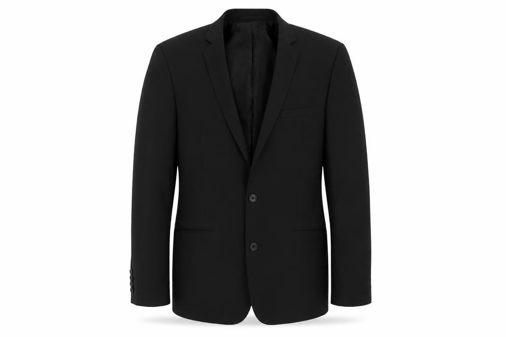 ASOS Mens Black Polyester Jacket Suit Jacket Size 40 Regular