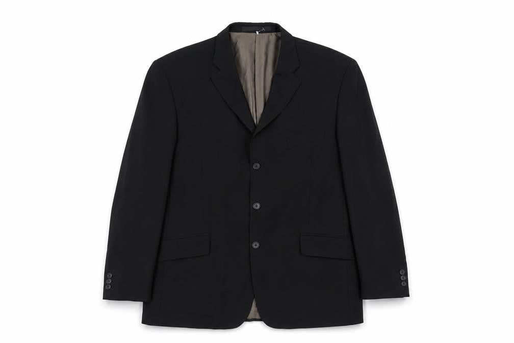 Marks & Spencer Mens Black Polyester Jacket Suit Jacket Size 44 Regular