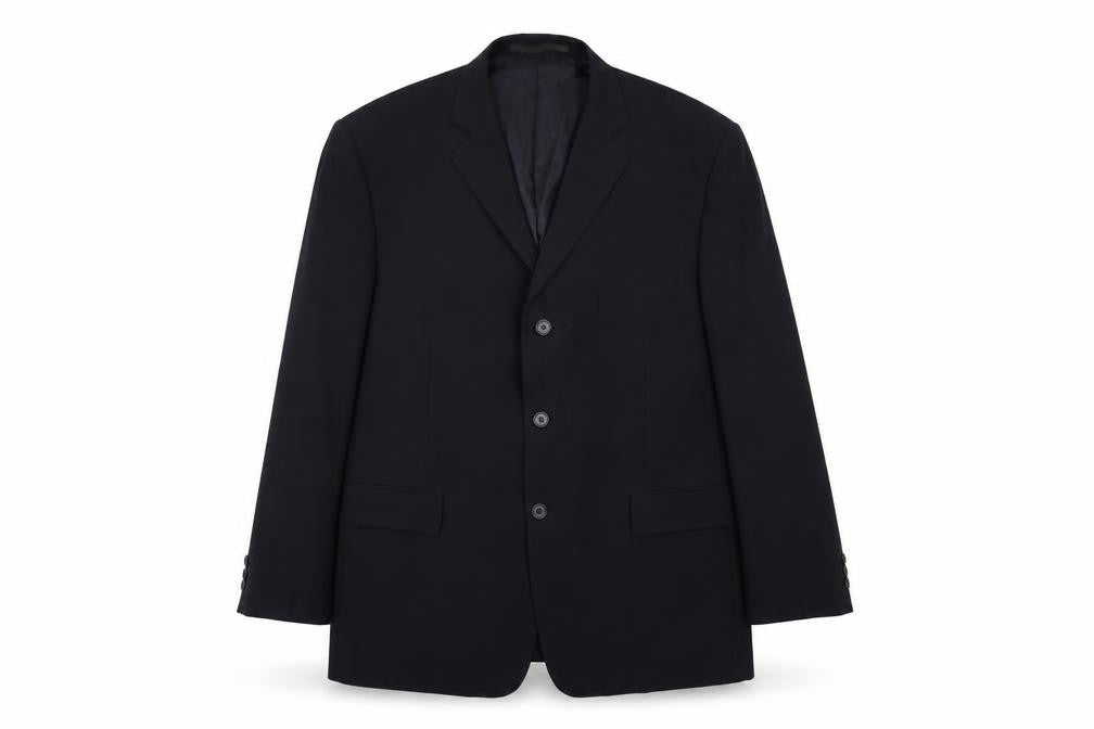 Marks & Spencer Mens Blue Polyester Jacket Suit Jacket Size 44 Regular