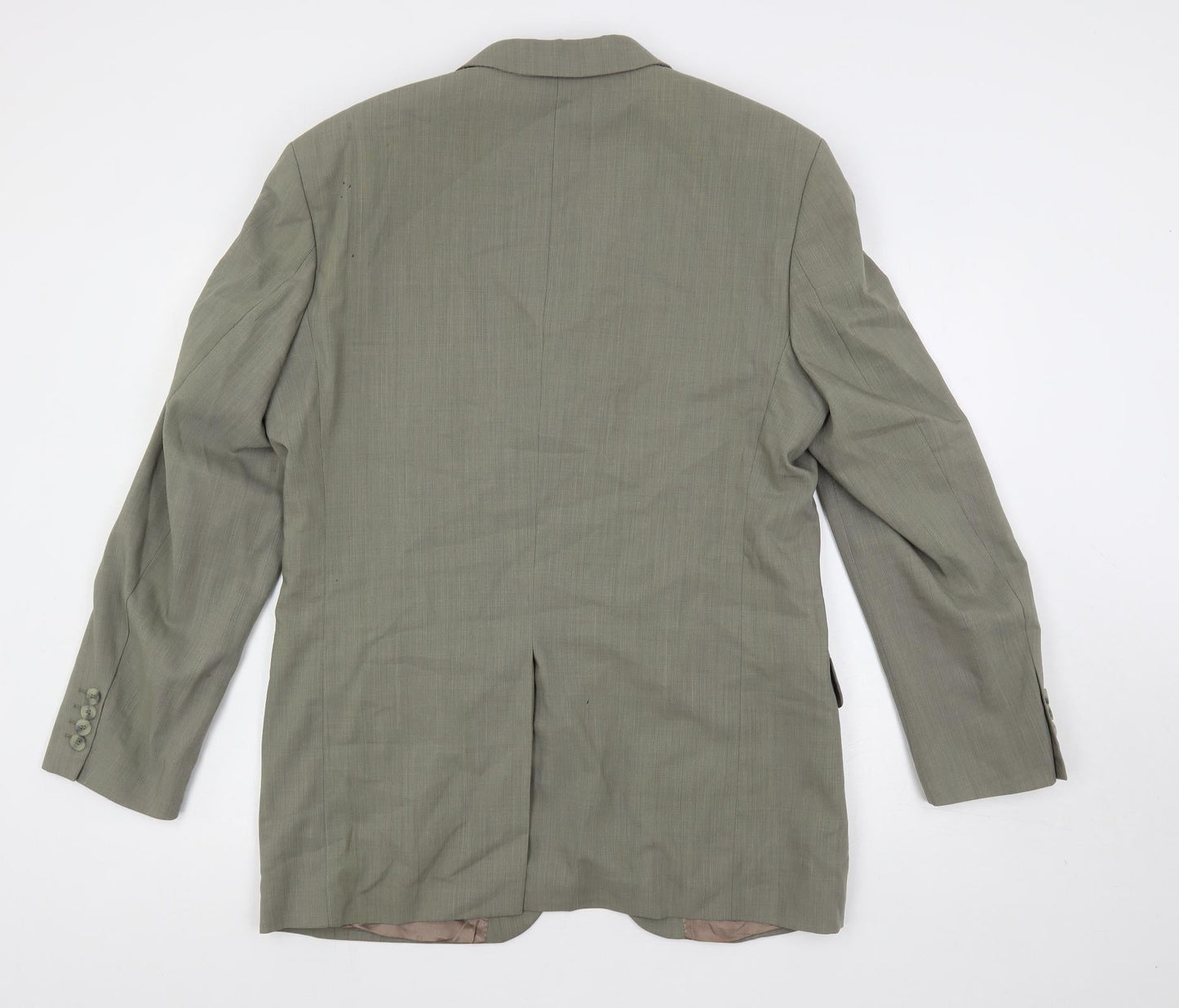 Cecil Gee Mens Green Wool Jacket Suit Jacket Size 40 Regular