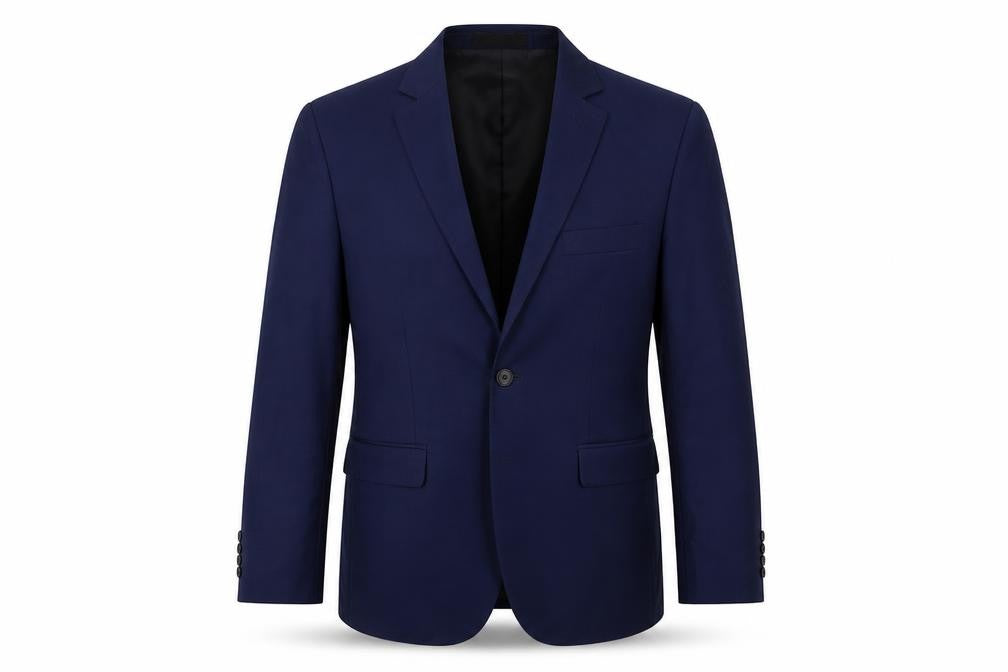 Lorenzo Mens Blue Polyester Jacket Suit Jacket Size 36 Regular