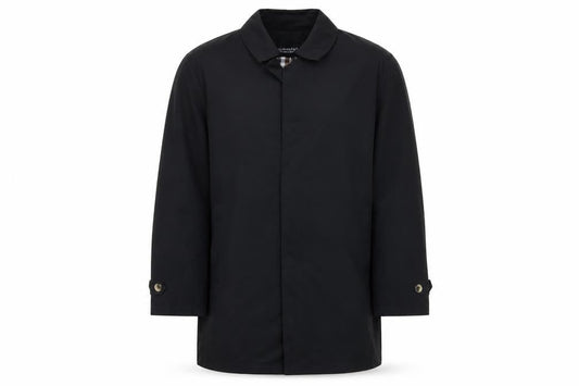 Dannimac Mens Black Overcoat Coat Size M Button