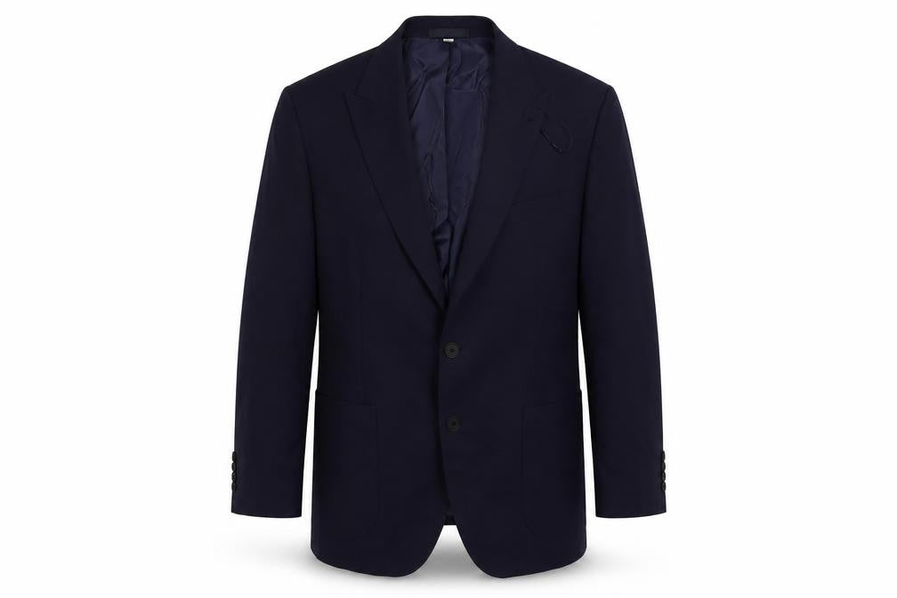 Marks & Spencer Mens Blue Viscose Jacket Suit Jacket Size 42 Regular