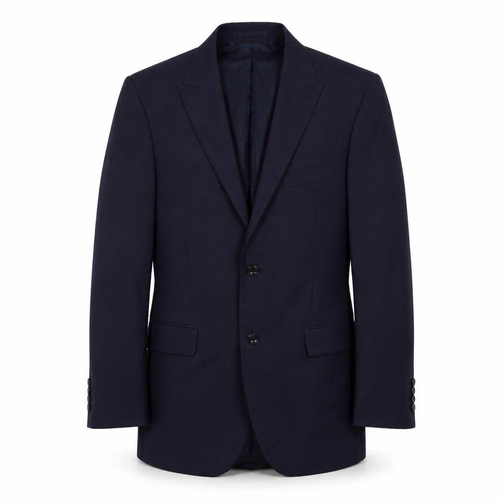 Marks & Spencer Mens Blue Striped Wool Jacket Suit Jacket Size 38 Regular