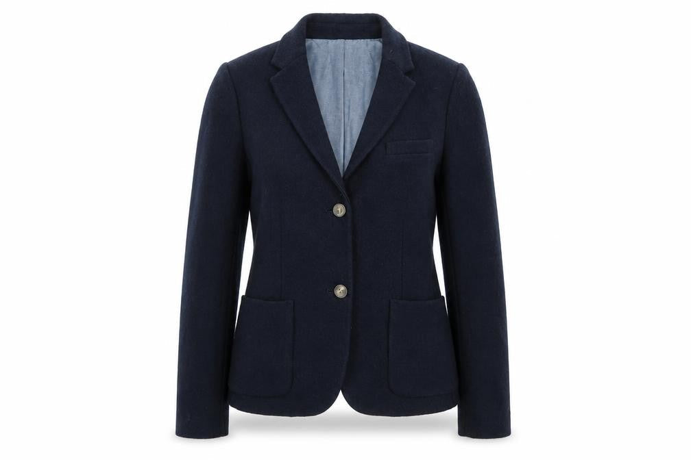 Gap Womens Blue Viscose Jacket Blazer Size 10