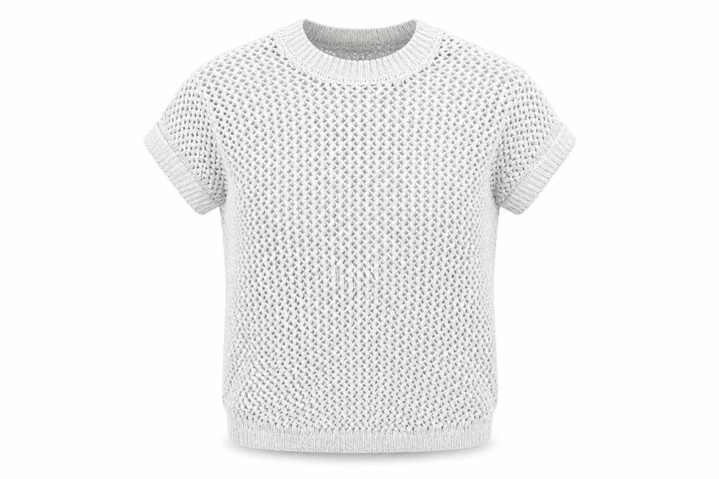 ASOS Womens Silver Round Neck Cotton Pullover Jumper Size 8