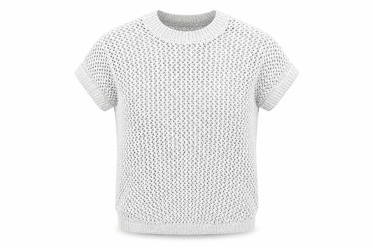 ASOS Womens Silver Round Neck Cotton Pullover Jumper Size 8