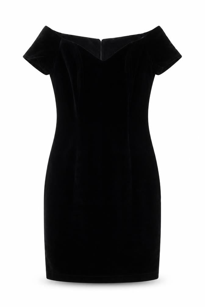 KRISS Womens Black Cotton Shift Size 10 V-Neck Zip