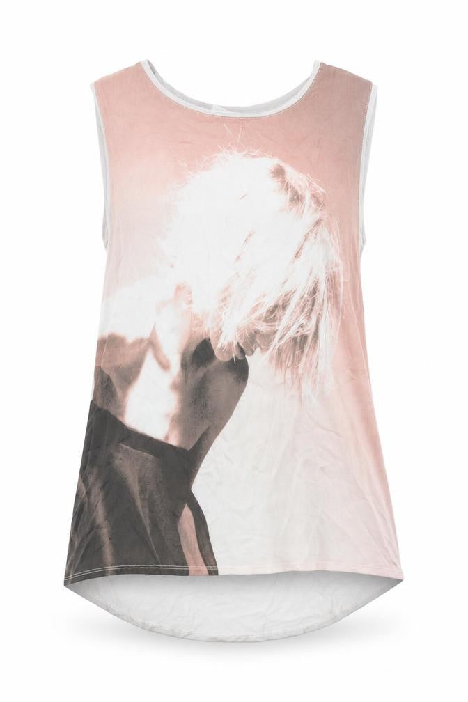 Zara Womens Multicoloured Polyester Camisole Blouse Size M Scoop Neck - Portrait