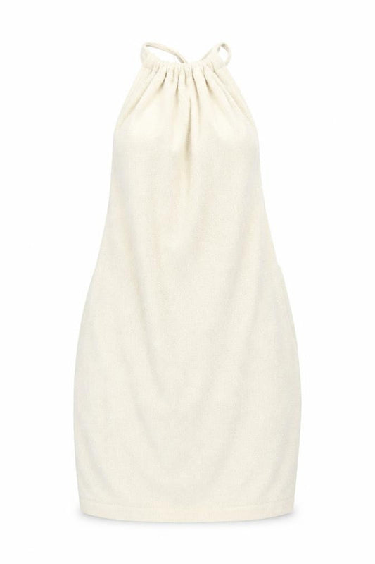 Motel Rocks Womens Ivory Viscose Mini Size XS Halter Tie