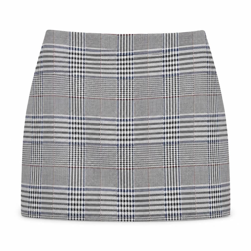 Marks & Spencer Womens Multicoloured Plaid Polyester A-Line Skirt Size 14