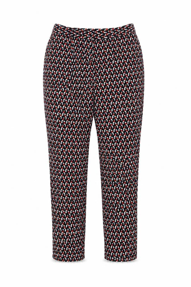Dorothy Perkins Womens Multicoloured Geometric Polyester Trousers Size 10 L25 in Regular Zip