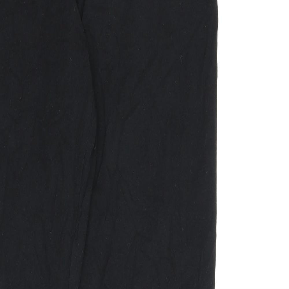 Marks and Spencer Womens Black Polyester Capri Leggings Size 31 in L26 in