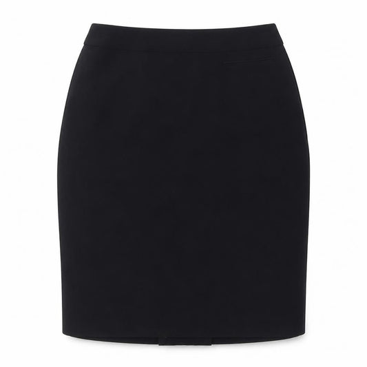 Ann Taylor Womens Black Acetate Straight & Pencil Skirt Size 4 Zip - Size 0 (US), Slit