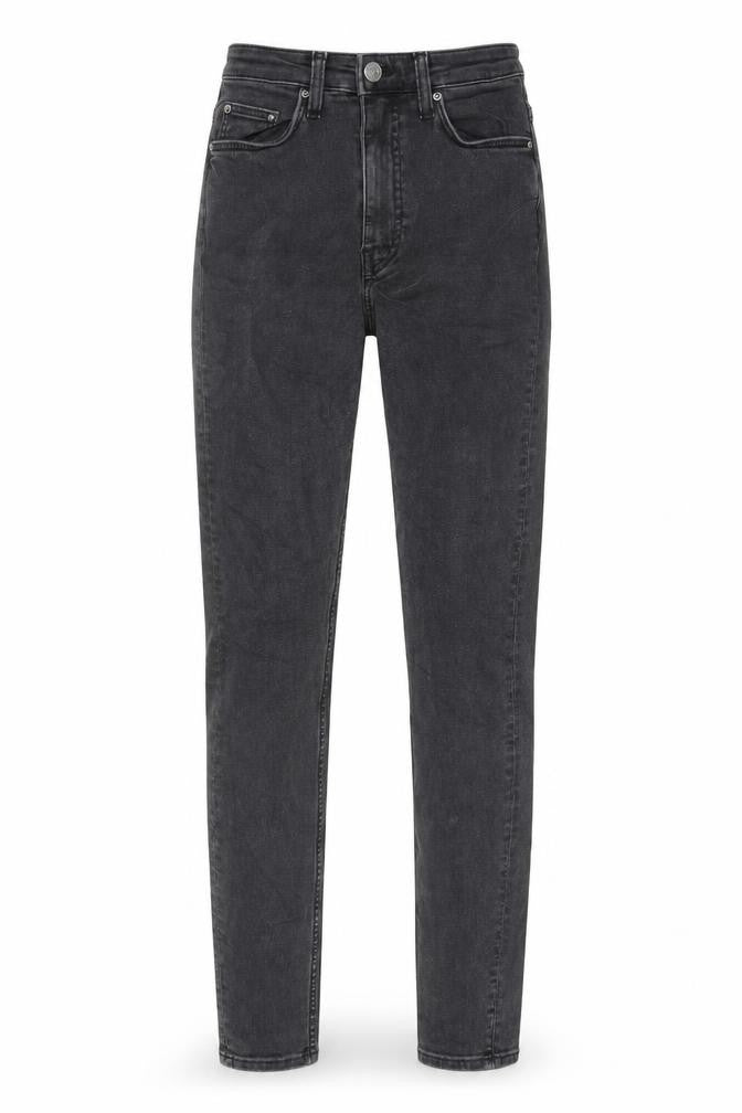 Weekday Womens Grey Cotton Skinny Jeans Size 26 in L32 in Regular Zip - Pockets