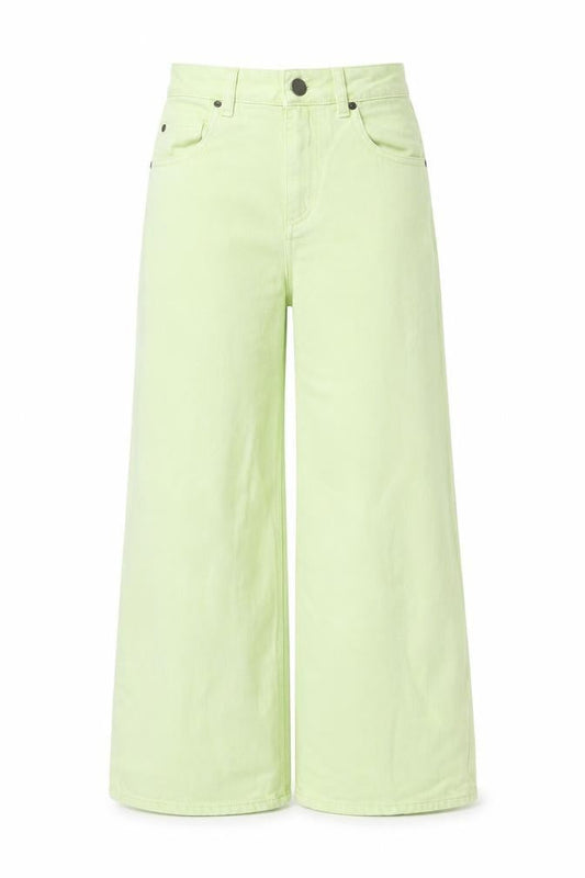 ASOS Womens Green Cotton Bootcut Jeans Size 25 in L21 in Regular Zip