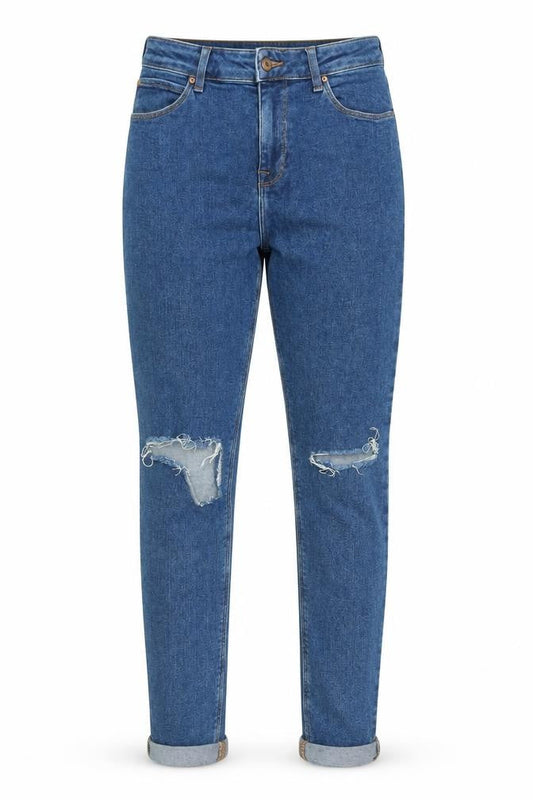 ASOS Womens Blue Cotton Tapered Jeans Size 30 in L32 in Regular Zip