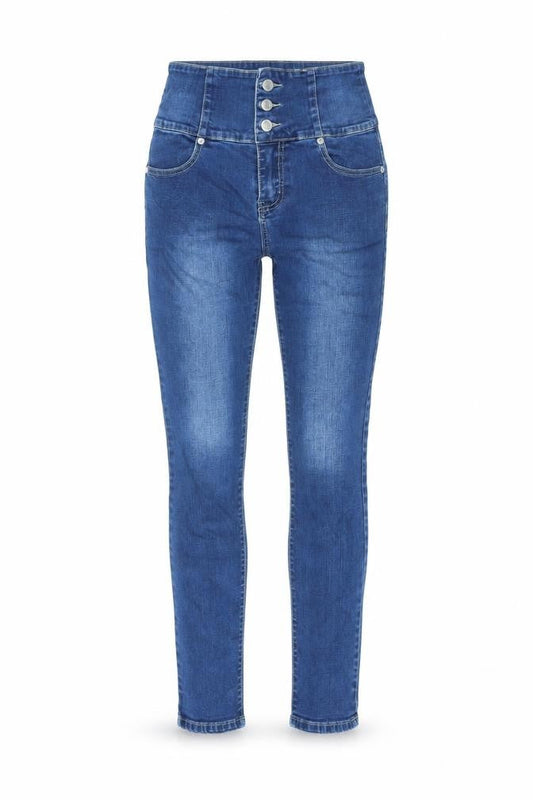 Chou Chou Womens Blue Cotton Skinny Jeans Size M L26 in Regular Zip