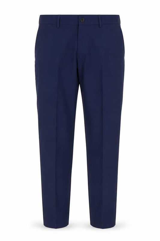 Zara Mens Blue Polyester Dress Pants Trousers Size 44 in L33 in Regular Zip