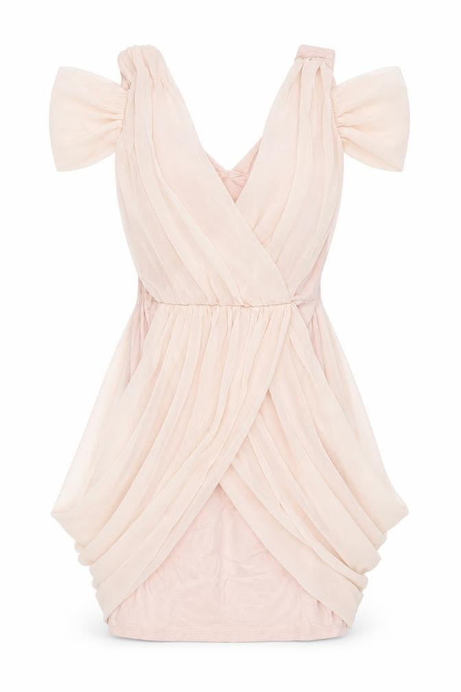 Lipsy Womens Pink Polyester Mini Size 6 V-Neck Pullover