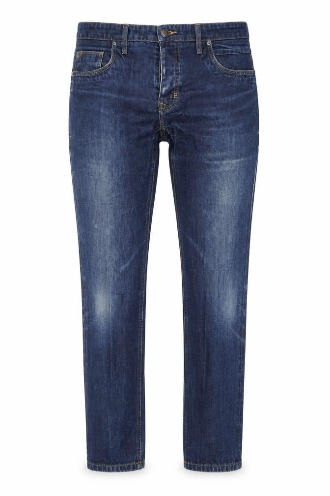 Easy Womens Blue Cotton Skinny Jeans Size 34 in L28 in Regular Zip