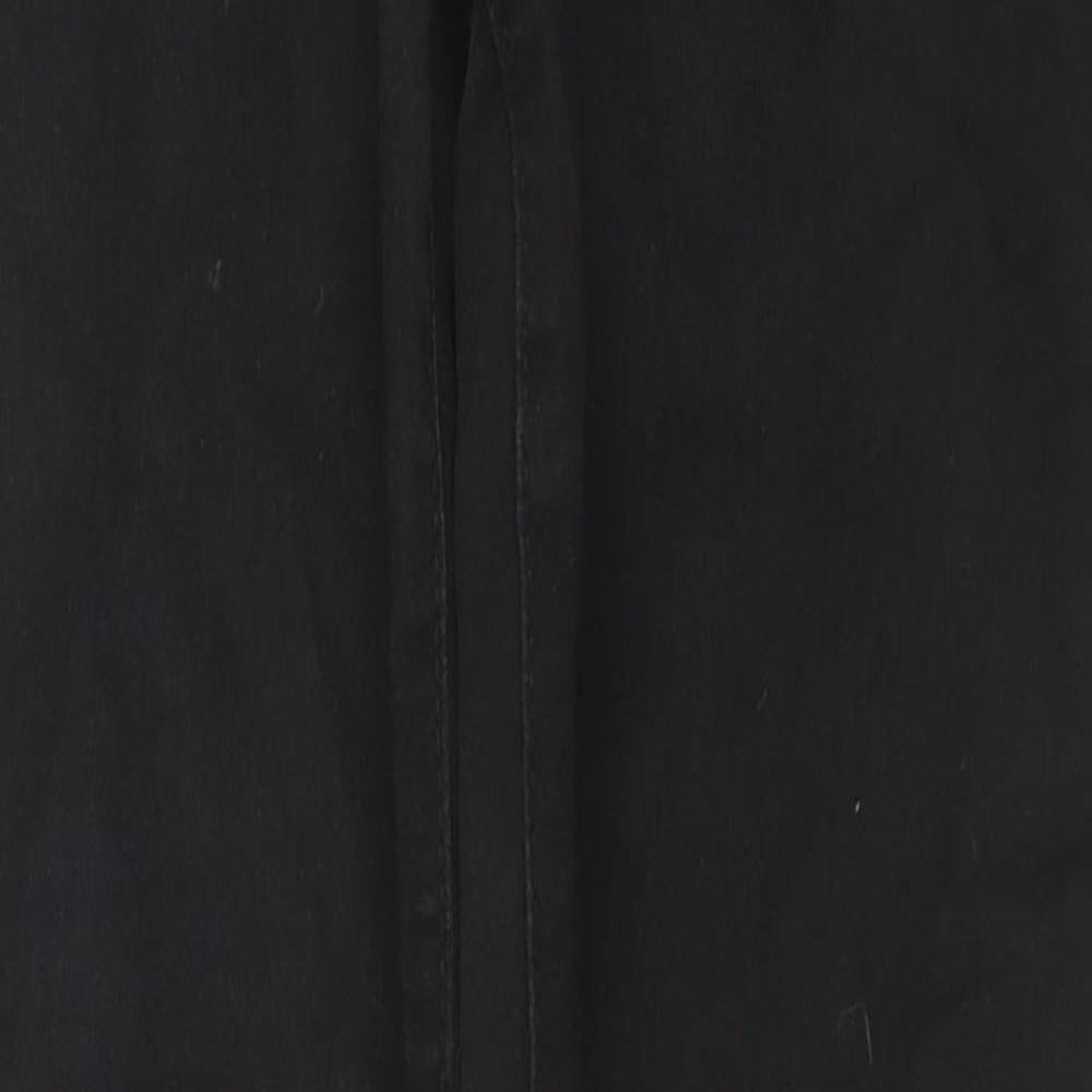 Denim & Co. Womens Black Cotton Skinny Jeans Size 12 L29 in Regular Zip