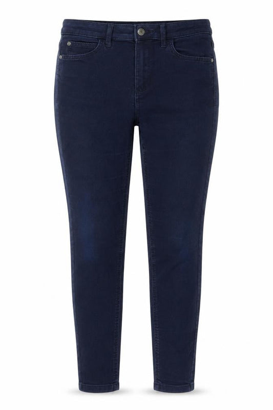 Marks & Spencer Womens Blue Cotton Skinny Jeans Size 12 L27 in Regular Zip