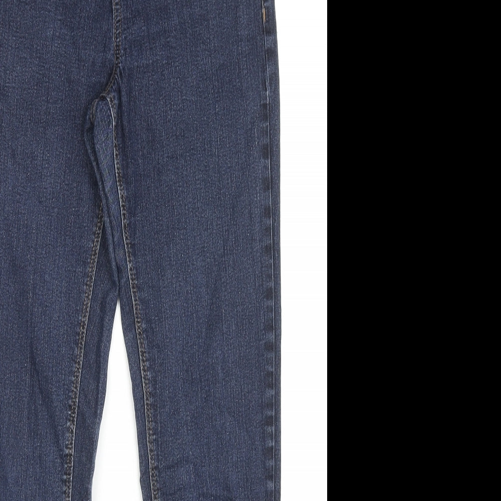 Yes Yes Womens Blue Cotton Skinny Jeans Size 10 L27 in Regular Zip