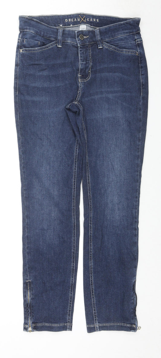 Dream Jeans Womens Blue Cotton Skinny Jeans Size 28 in L26 in Regular Zip
