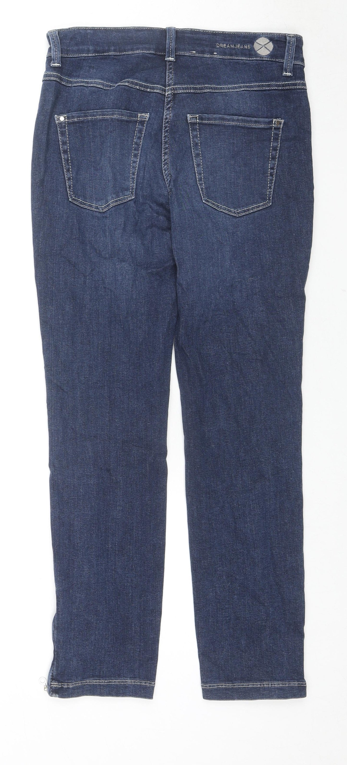 Dream Jeans Womens Blue Cotton Skinny Jeans Size 28 in L26 in Regular Zip