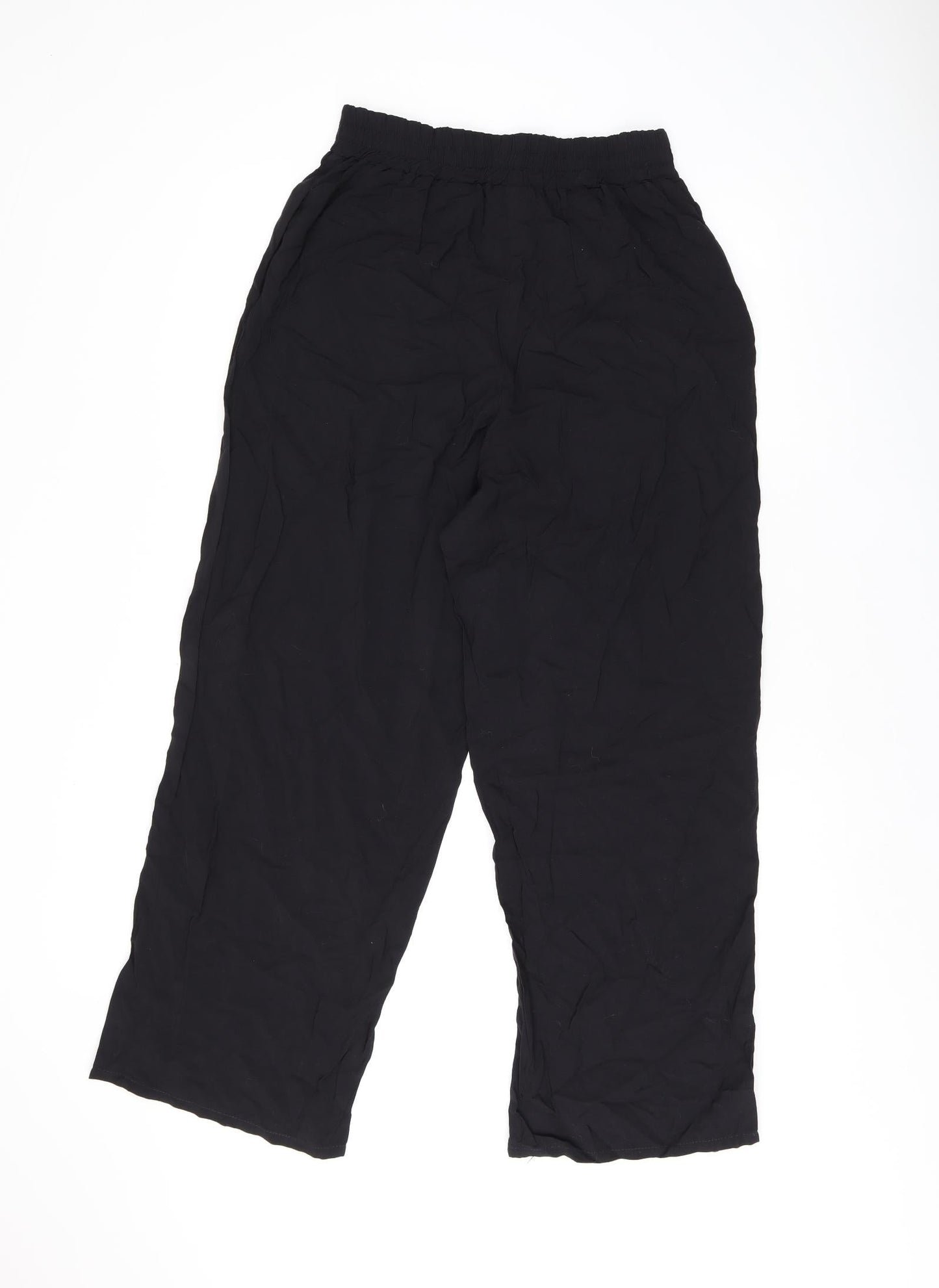 Clockhouse Womens Black Polyester Trousers Size 12 L27 in Regular