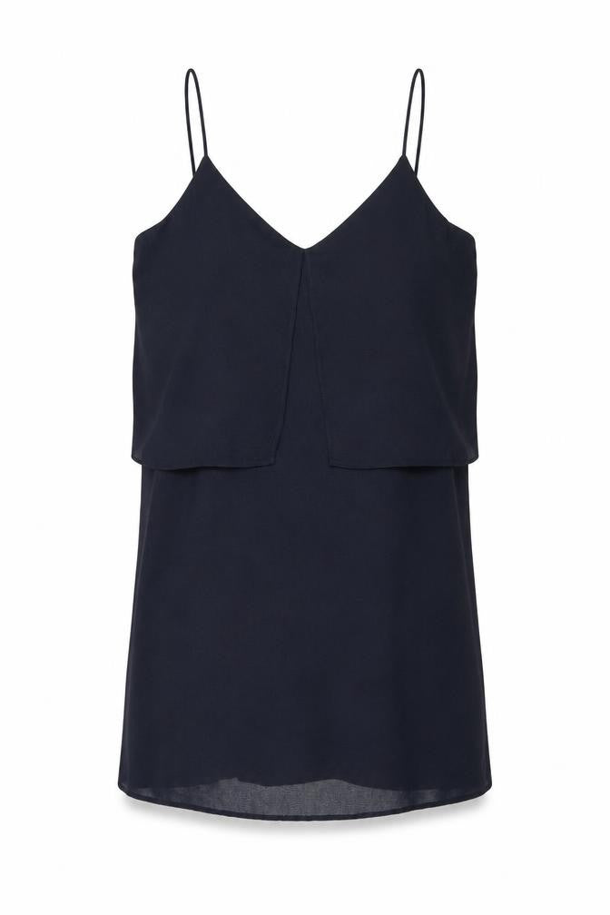 Mango Womens Blue Polyester Shift Size 6 V-Neck Pullover