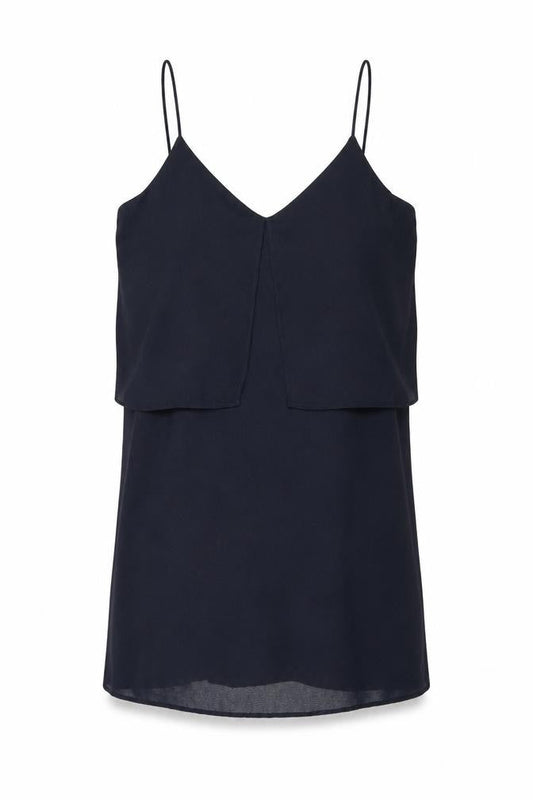 Mango Womens Blue Polyester Shift Size 6 V-Neck Pullover