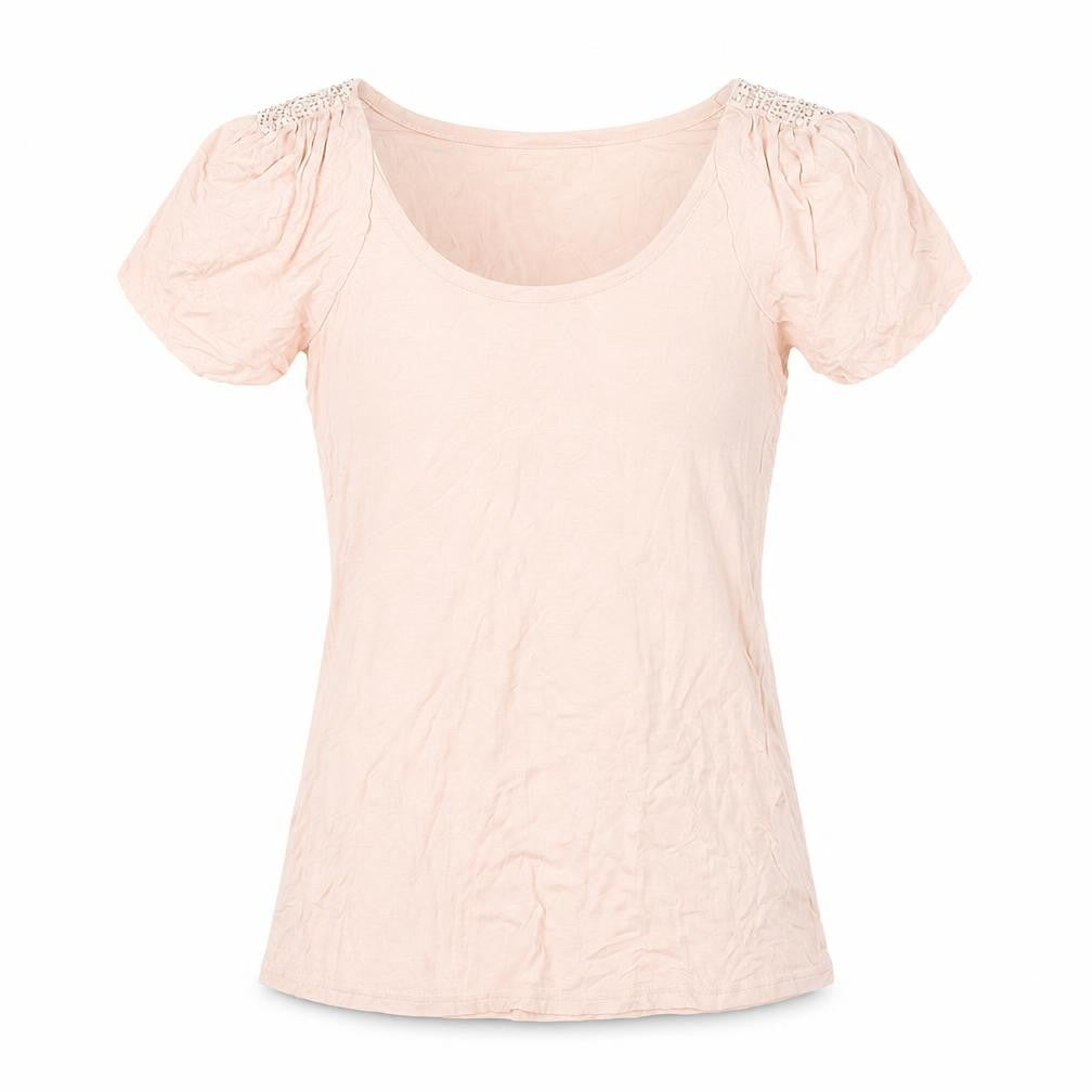 Twenty One Womens Pink Polyester Basic Tank Size S Scoop Neck