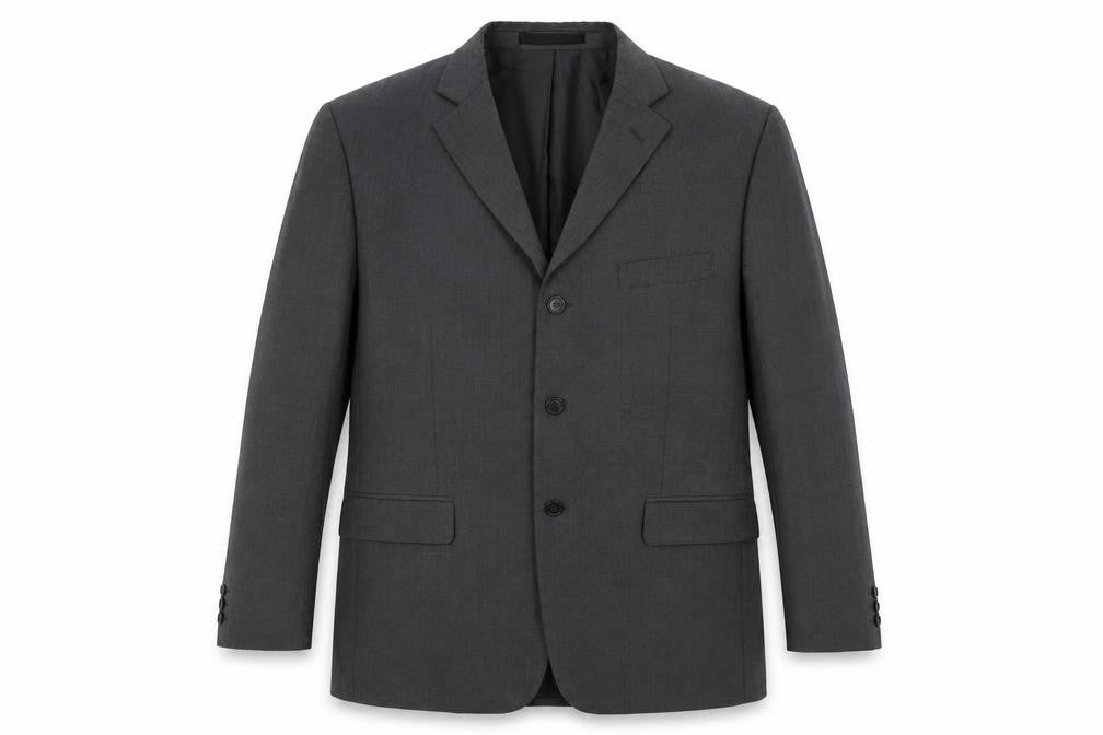 Marks & Spencer Mens Grey Polyester Jacket Suit Jacket Size 42 Regular