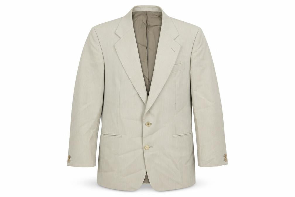 Brook Taverner Mens Beige Polyester Jacket Suit Jacket Size 40 Regular