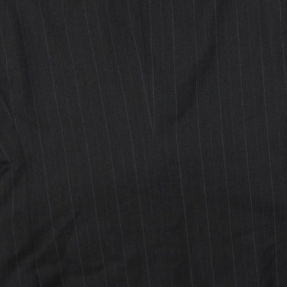 Horne Brothers Mens Grey Striped Wool Jacket Suit Jacket Size 40 Regular