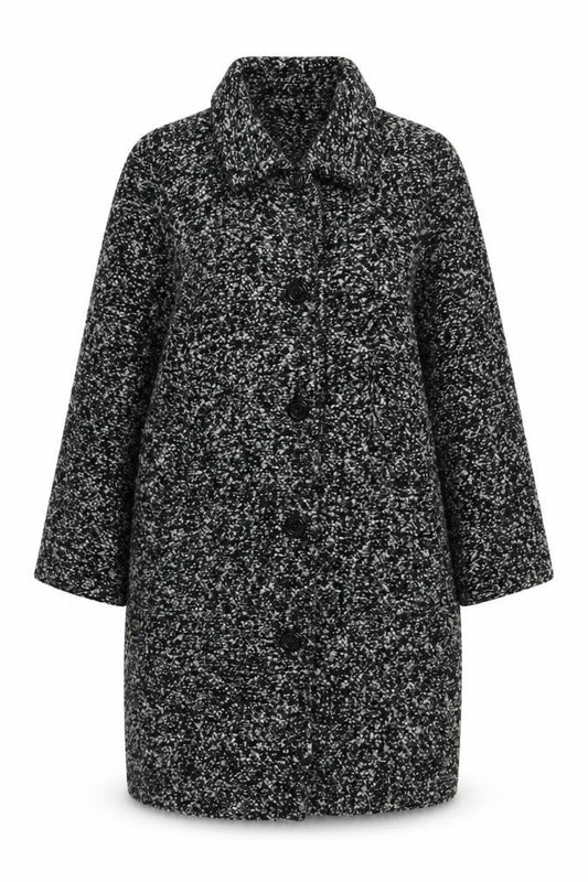 EWM Womens Grey Overcoat Coat Size 20 Button
