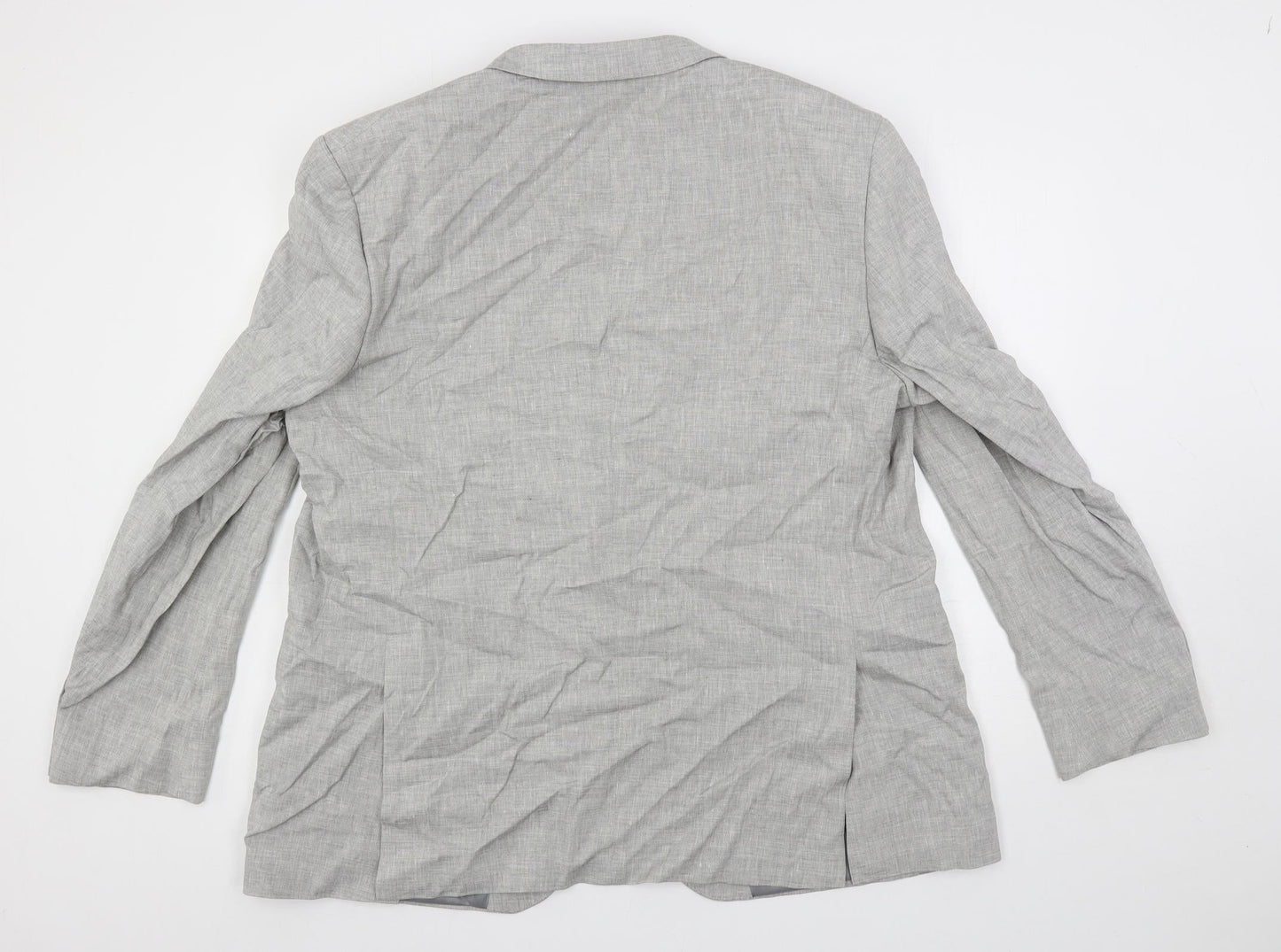 Marks and Spencer Mens Grey Polyester Jacket Suit Jacket Size 48 Regular