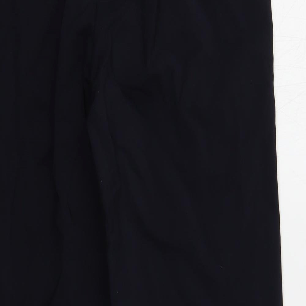 Marks and Spencer Womens Blue Cotton Dress Pants Trousers Size 10 L26 in Regular Zip