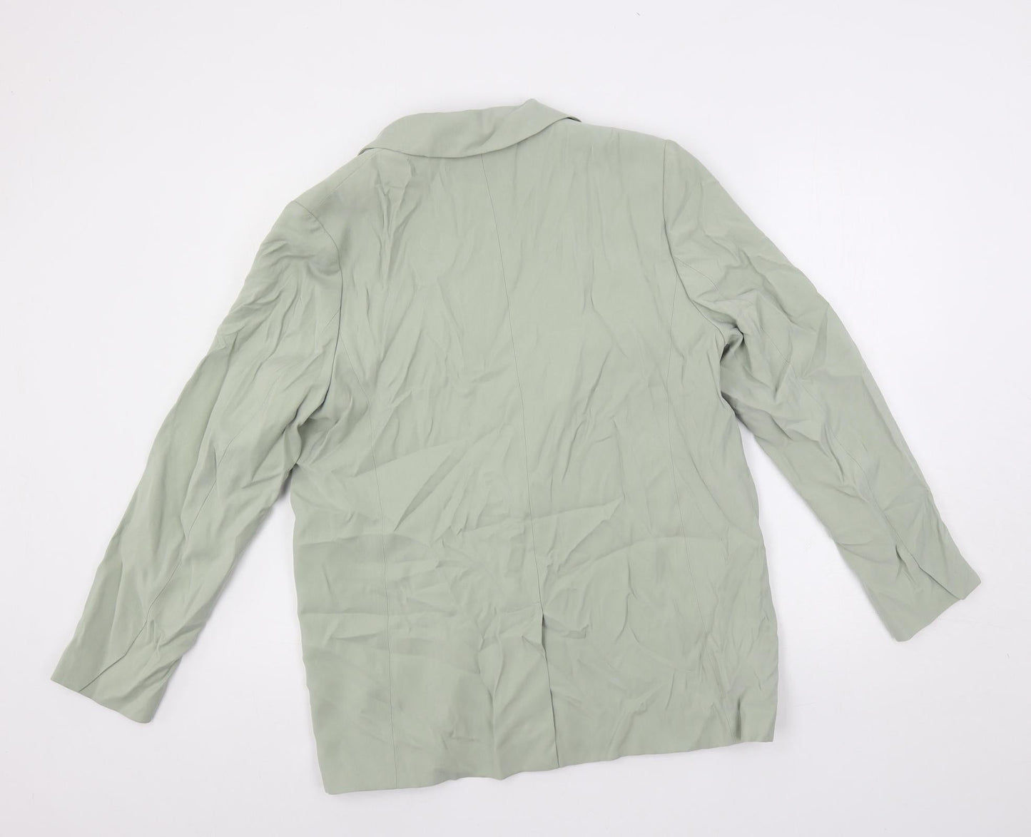 Marks and Spencer Womens Green Jacket Blazer Size 14 Button