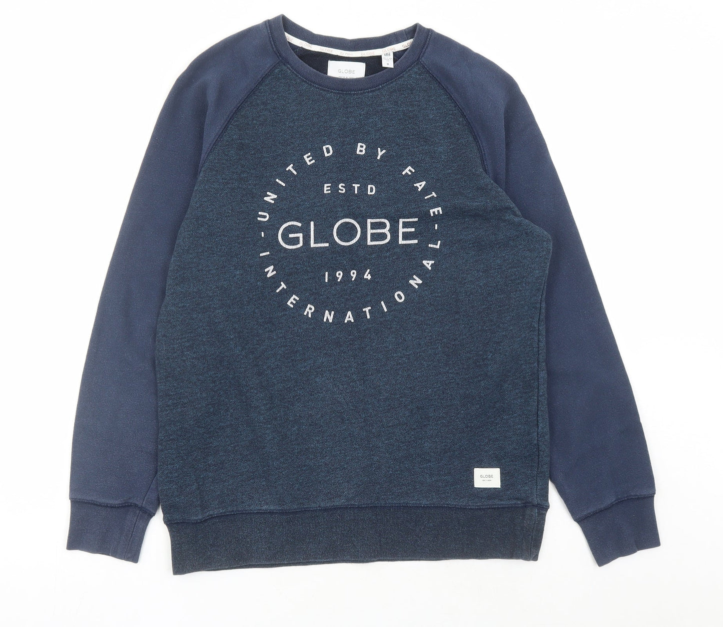 Globe Mens Blue Cotton Pullover Sweatshirt Size M