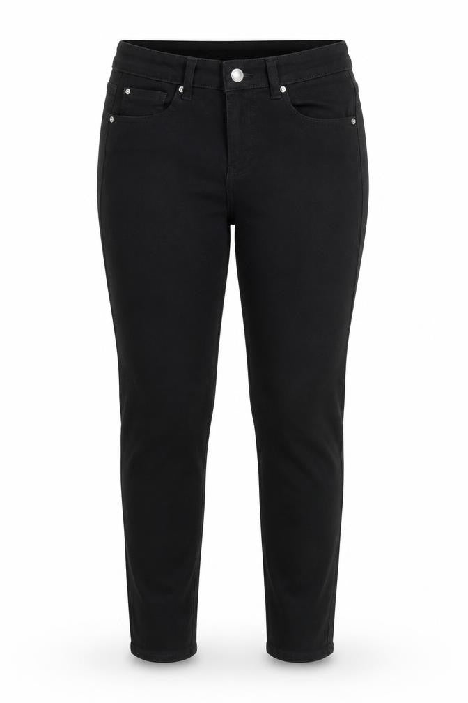 Denim & Co. Womens Black Cotton Skinny Jeans Size 10 L29 in Regular Zip