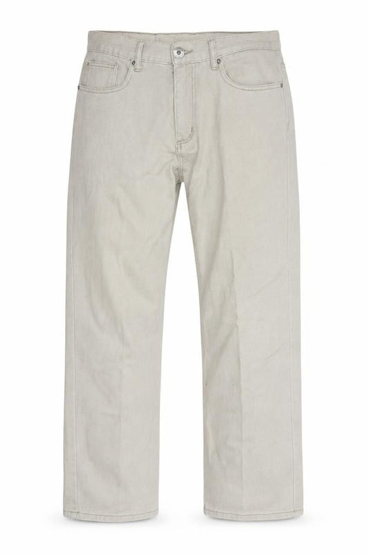 Denim Originals Mens Beige Cotton Straight Jeans Size 32 in L29 in Regular Zip