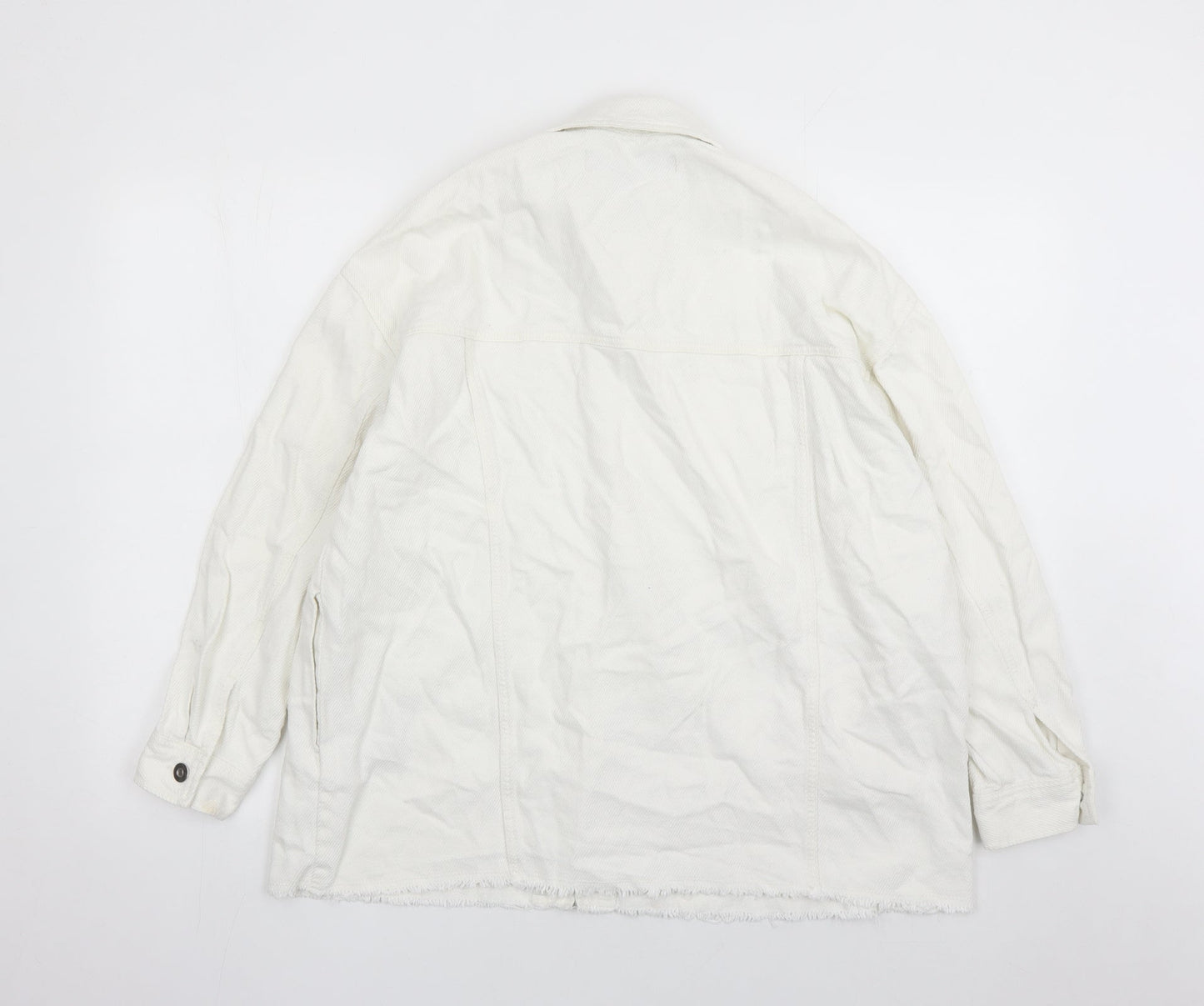 Zara Womens White Jacket Size XS Button