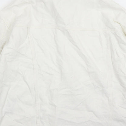 Zara Womens White Jacket Size XS Button