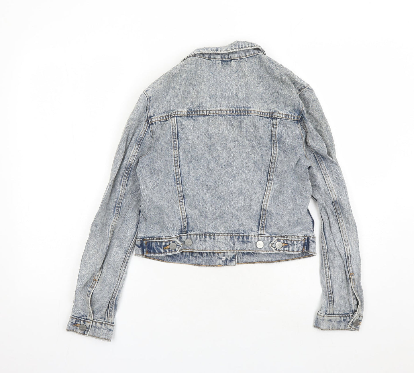 Monki Womens Blue Jacket Size S Button
