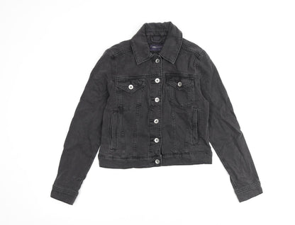 Marks & Spencer Womens Grey Jacket Size 8 Button