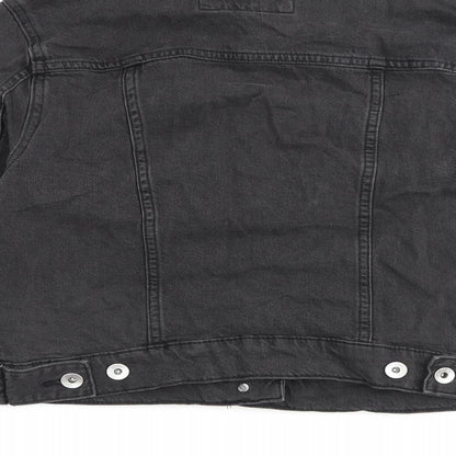 Marks & Spencer Womens Grey Jacket Size 8 Button